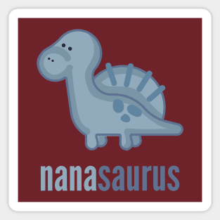 Nanasaurus Shirt Dinosaur Family Shirt Set Sticker